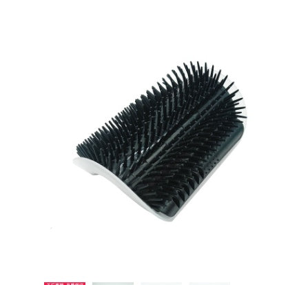 KFX-0629181 Cat Self-Grooming Wall Brush with Catnip - Durable Plastic, Soft Massage Design