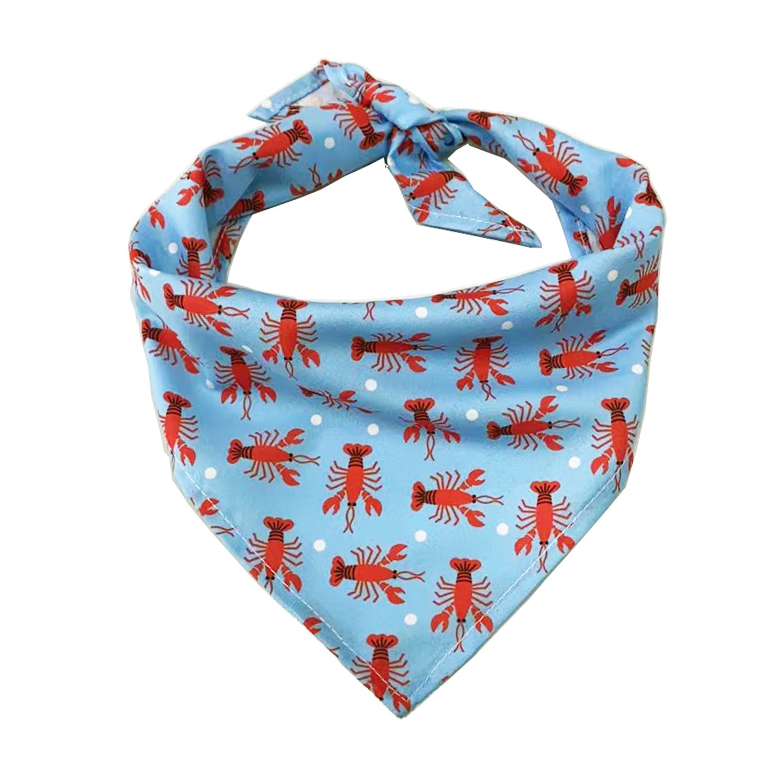 KFX-0630973 Triangle Towel for Dogs and Cats - Single Layer, Various Patterns, Suitable for Pets with Neck Size 20-46CM