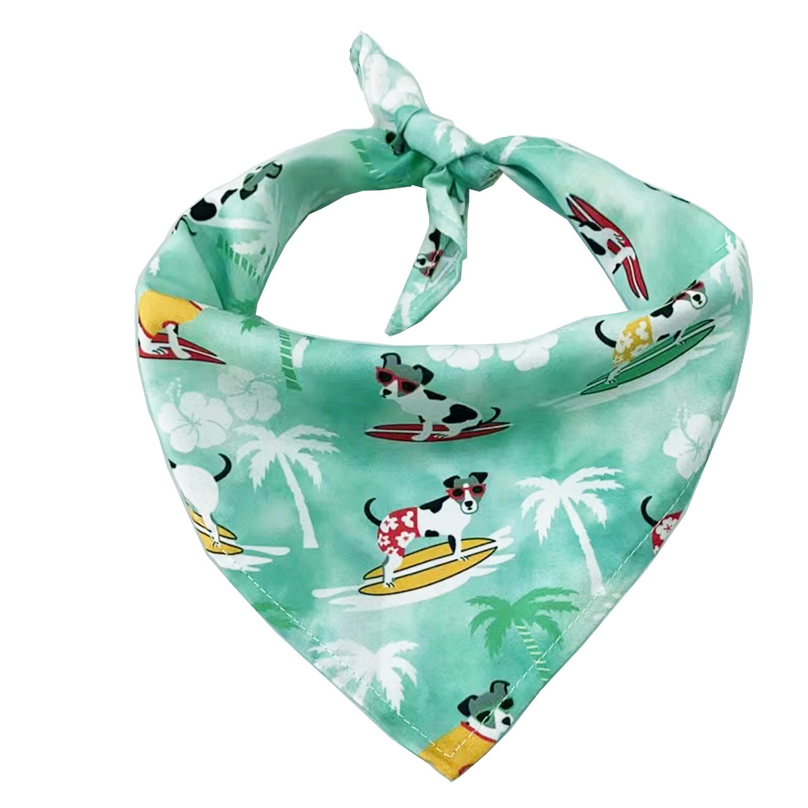 KFX-0630973 Triangle Towel for Dogs and Cats - Single Layer, Various Patterns, Suitable for Pets with Neck Size 20-46CM