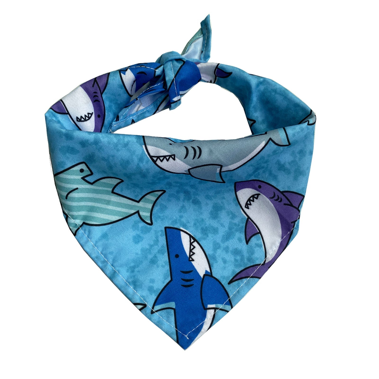 KFX-0630973 Triangle Towel for Dogs and Cats - Single Layer, Various Patterns, Suitable for Pets with Neck Size 20-46CM