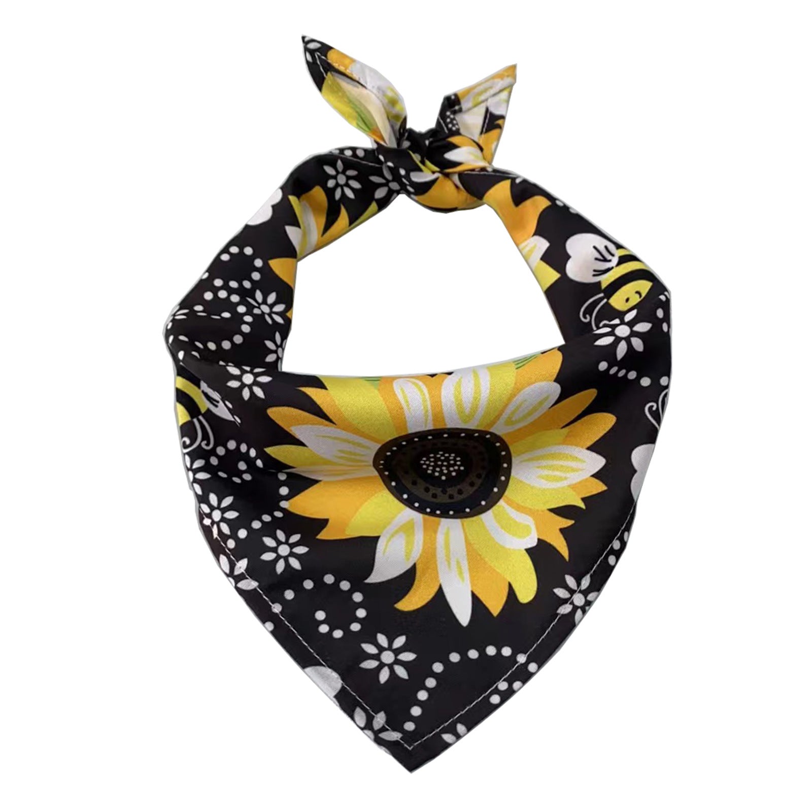 KFX-0630973 Triangle Towel for Dogs and Cats - Single Layer, Various Patterns, Suitable for Pets with Neck Size 20-46CM