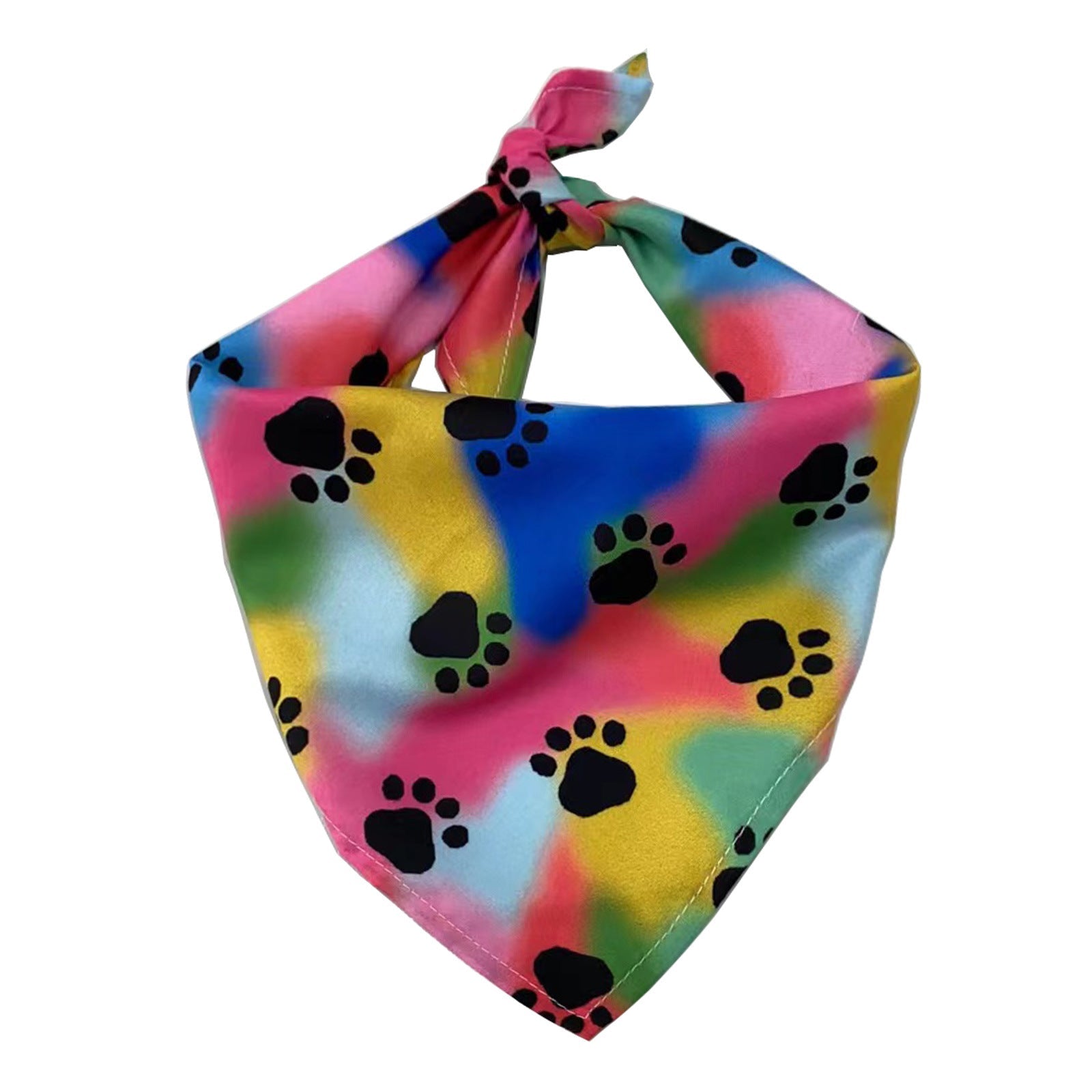 KFX-0630973 Triangle Towel for Dogs and Cats - Single Layer, Various Patterns, Suitable for Pets with Neck Size 20-46CM