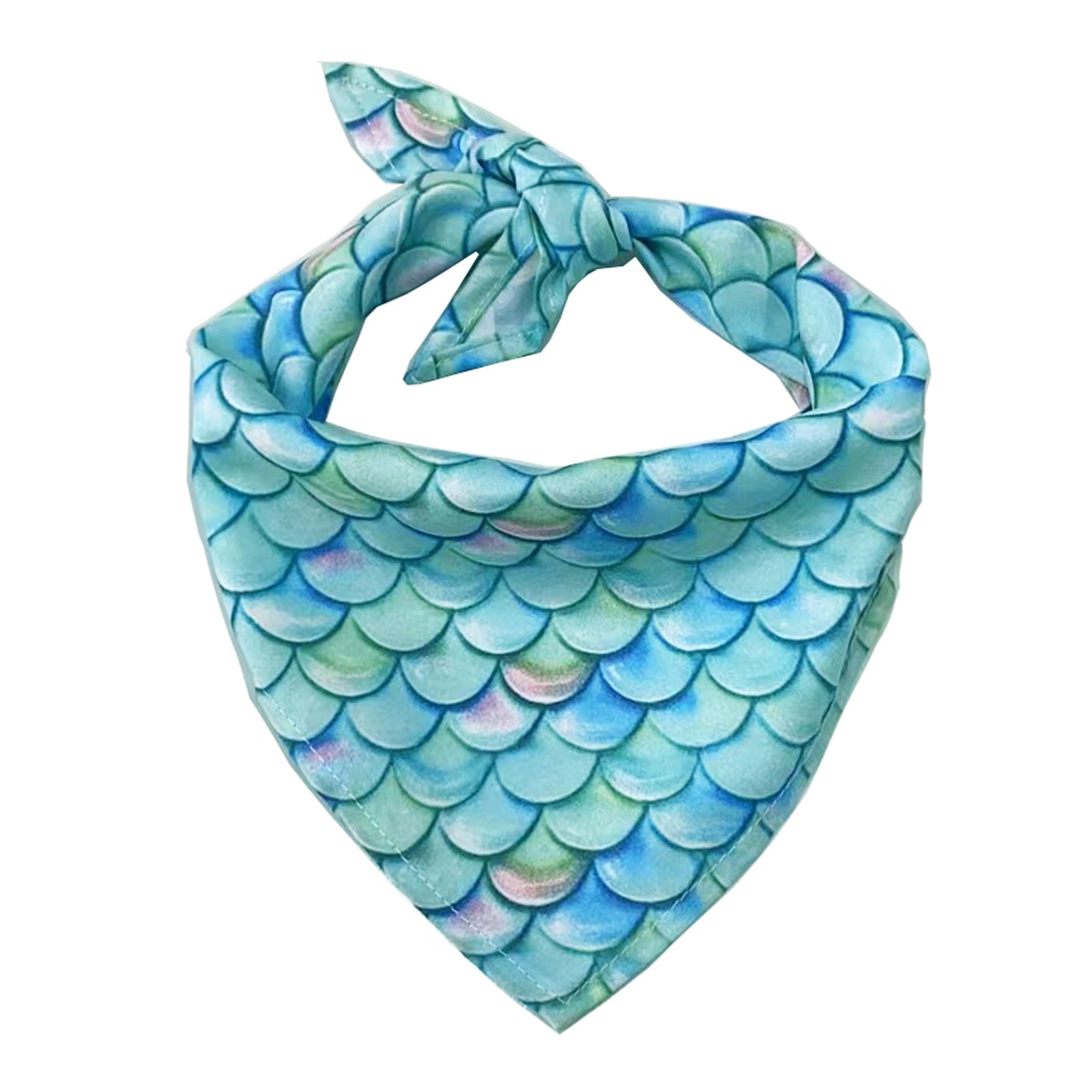 KFX-0630973 Triangle Towel for Dogs and Cats - Single Layer, Various Patterns, Suitable for Pets with Neck Size 20-46CM