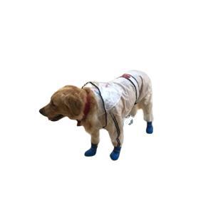 KFX-0631741 Waterproof Transparent Raincoat for Large Dogs - Casual Pet Clothing in Various Sizes