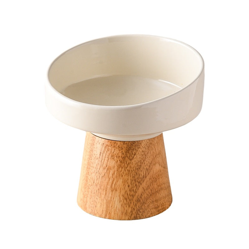 KFX-0633533 Elevated Ceramic Pet Bowl for Cats and Small Dogs - Ideal for Food and Water