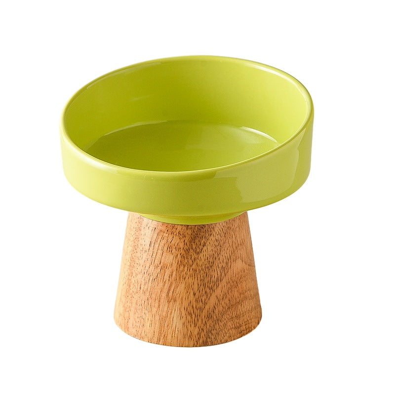 KFX-0633533 Elevated Ceramic Pet Bowl for Cats and Small Dogs - Ideal for Food and Water
