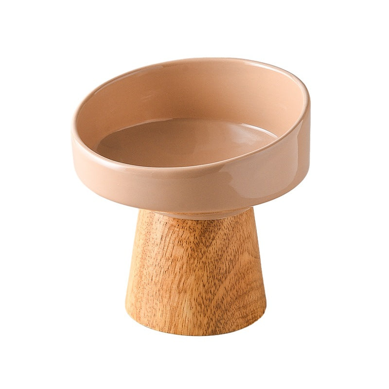 KFX-0633533 Elevated Ceramic Pet Bowl for Cats and Small Dogs - Ideal for Food and Water