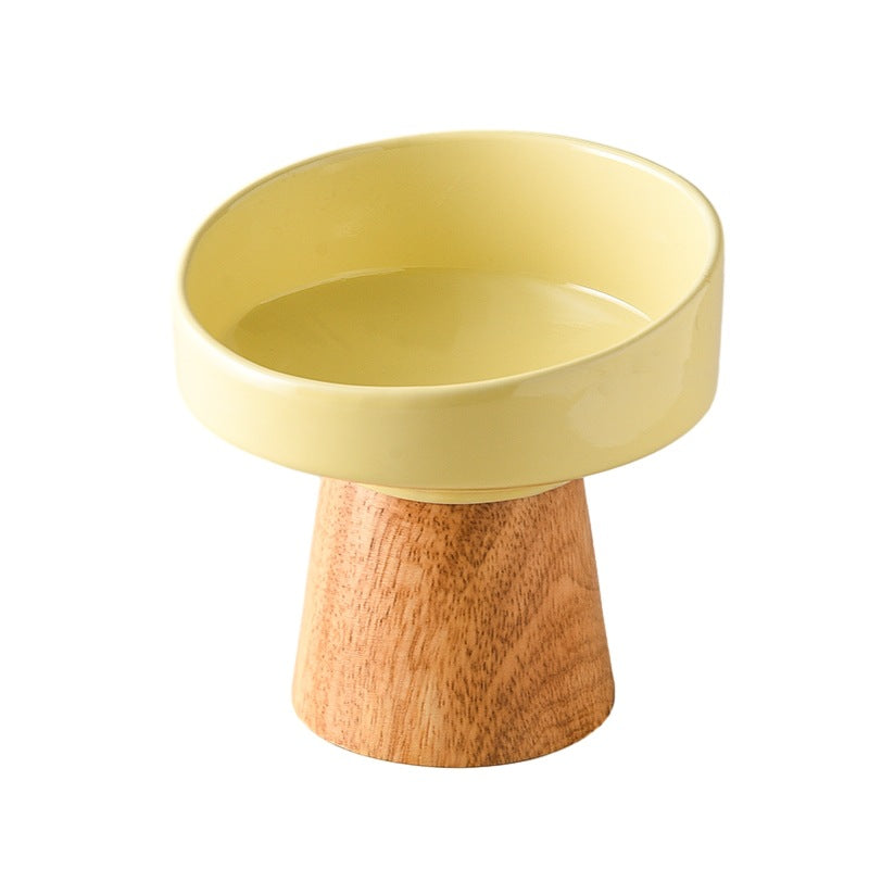 KFX-0633533 Elevated Ceramic Pet Bowl for Cats and Small Dogs - Ideal for Food and Water