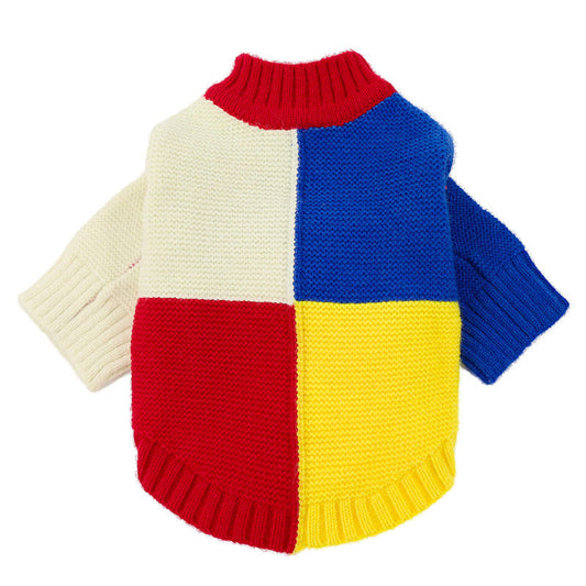 KFX-0637117 Cozy Acrylic Dog Sweater in Yellow, Pink, or White - Various Sizes Available