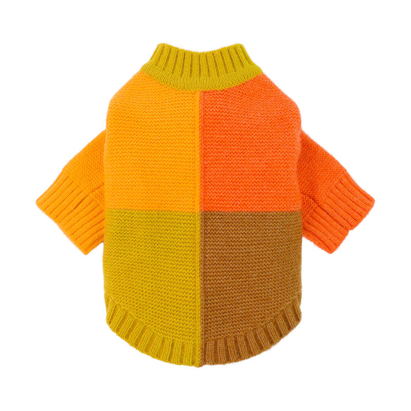 KFX-0637117 Cozy Acrylic Dog Sweater in Yellow, Pink, or White - Various Sizes Available