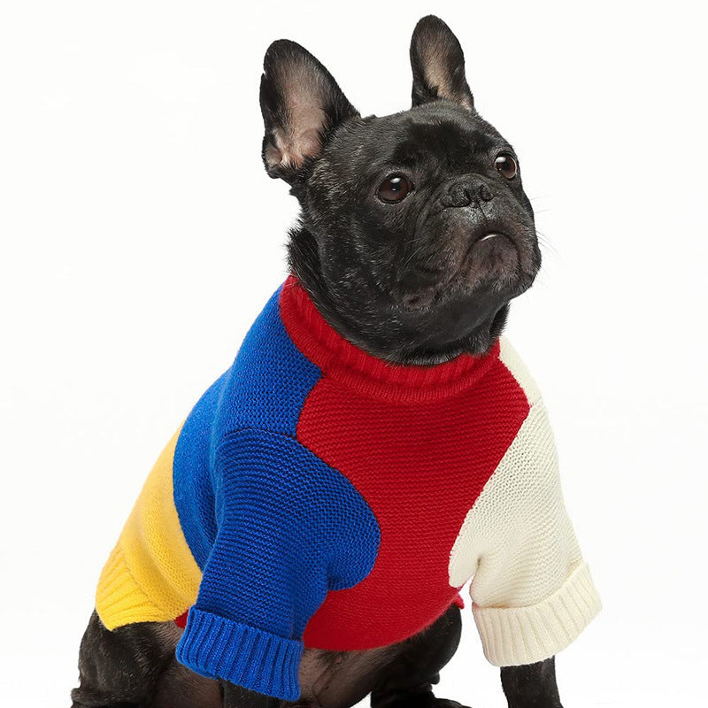 KFX-0637117 Cozy Acrylic Dog Sweater in Yellow, Pink, or White - Various Sizes Available