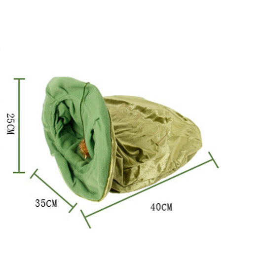 KFX-0639165 Pet Flannel Storage Bag in Chou-121 Green – Durable Cloth Design, One Size