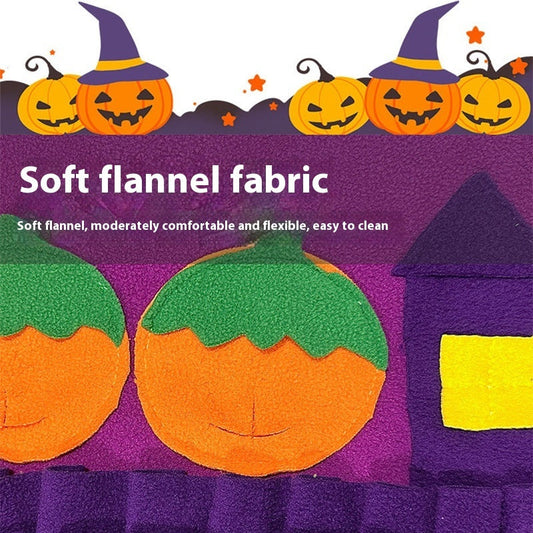 KFX-0639933 Halloween Scented Sniffing Pad for Dogs and Cats, Non-Slip Pet Toy, 50 x 60 cm Polar Fleece