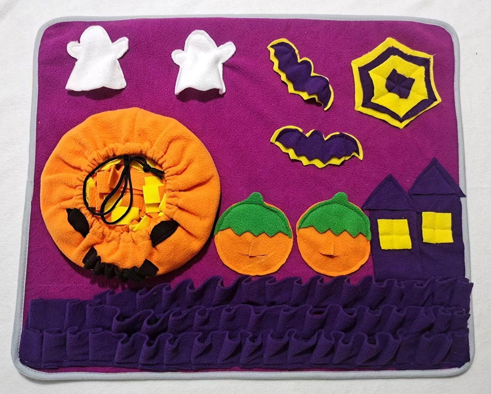 KFX-0639933 Halloween Scented Sniffing Pad for Dogs and Cats, Non-Slip Pet Toy, 50 x 60 cm Polar Fleece