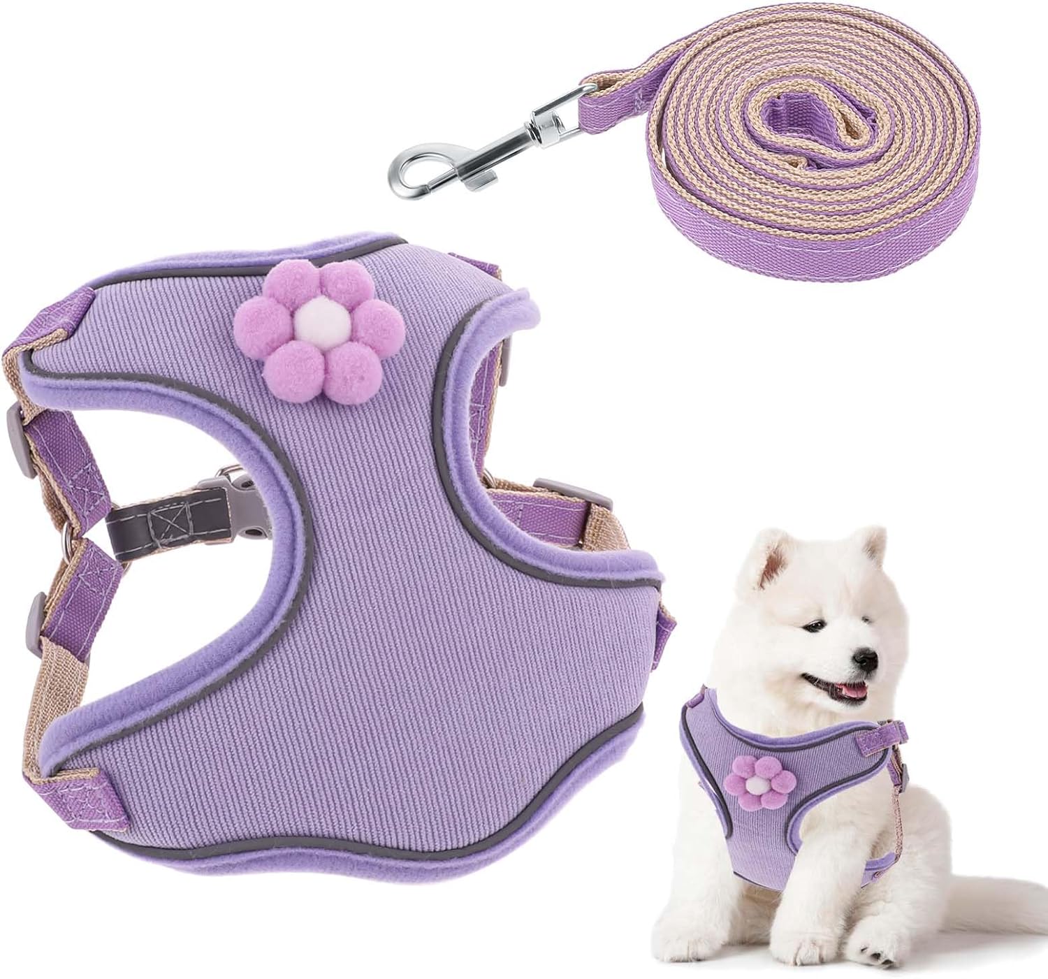 KFX-0640573 Breathable Mesh Dog Vest Harness with Quick Release Buckle for Small, Medium, and Large Dogs