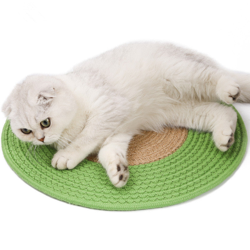 KFX-0640957 Japanese Cat Claw Grinding Mattress - Cotton Thread, 40cm Diameter, Available in Various Colors