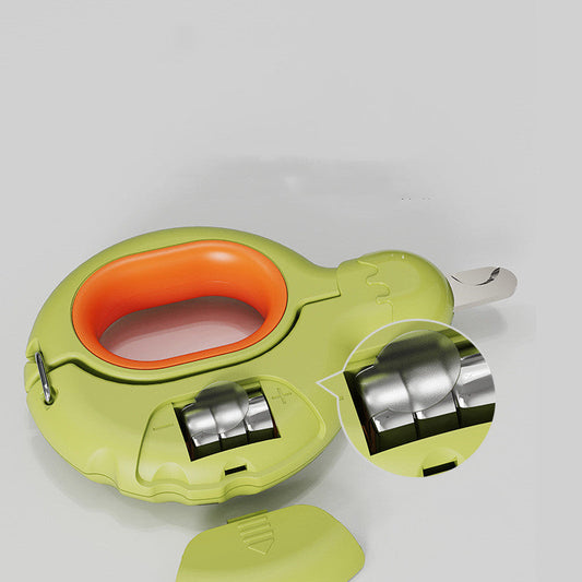 KFX-0642877 LED Mini Nail Clipper for Pets - Compact and Stylish Design in Green, Pink, and Blue