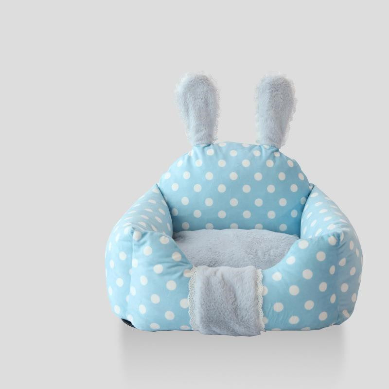KFX-0643133 Removable and Washable Pet Nest with Soft Artificial Short Plush Fabric - Multiple Sizes Available