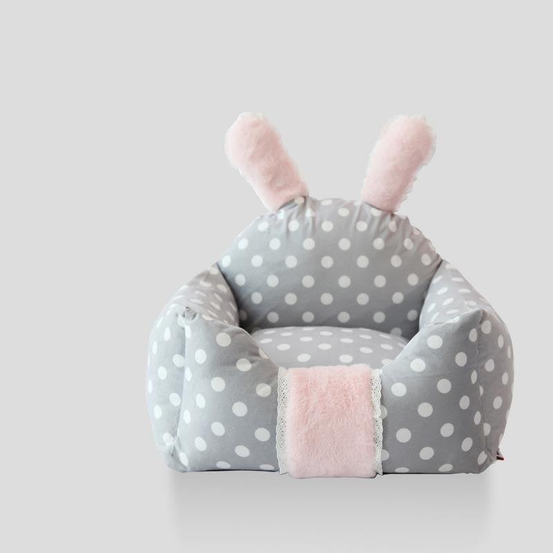 KFX-0643133 Removable and Washable Pet Nest with Soft Artificial Short Plush Fabric - Multiple Sizes Available