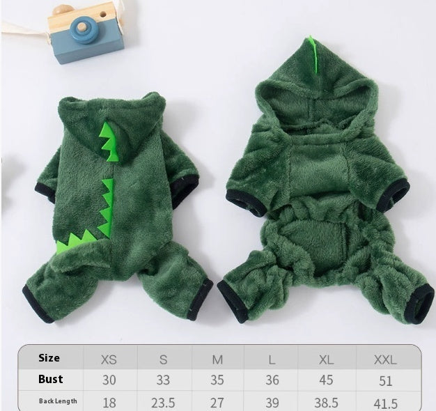 KFX-0643517 Cozy Coral Fleece Pig Costume for Cats & Small Dogs - Fleece-Lined Pet Apparel