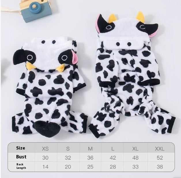 KFX-0643517 Cozy Coral Fleece Pig Costume for Cats & Small Dogs - Fleece-Lined Pet Apparel