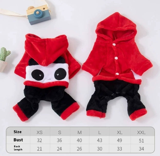 KFX-0643517 Cozy Coral Fleece Pig Costume for Cats & Small Dogs - Fleece-Lined Pet Apparel