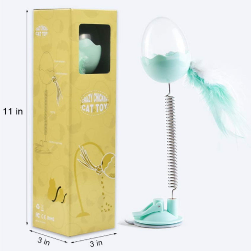 KFX-0650813 Catnip Toy with Plastic Sucker and Colorful Feather for Engaging Play