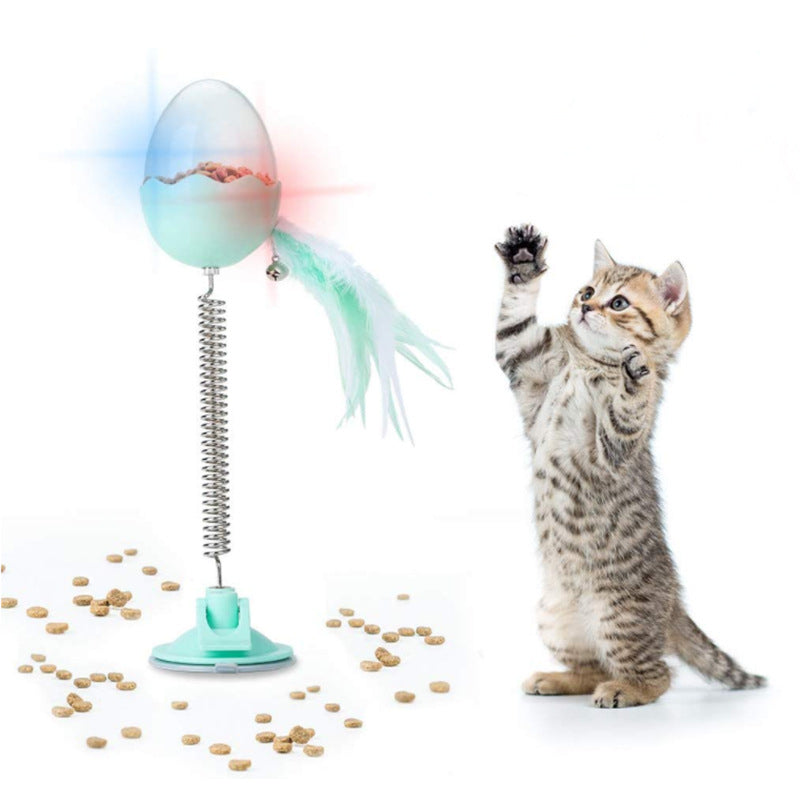 KFX-0650813 Catnip Toy with Plastic Sucker and Colorful Feather for Engaging Play