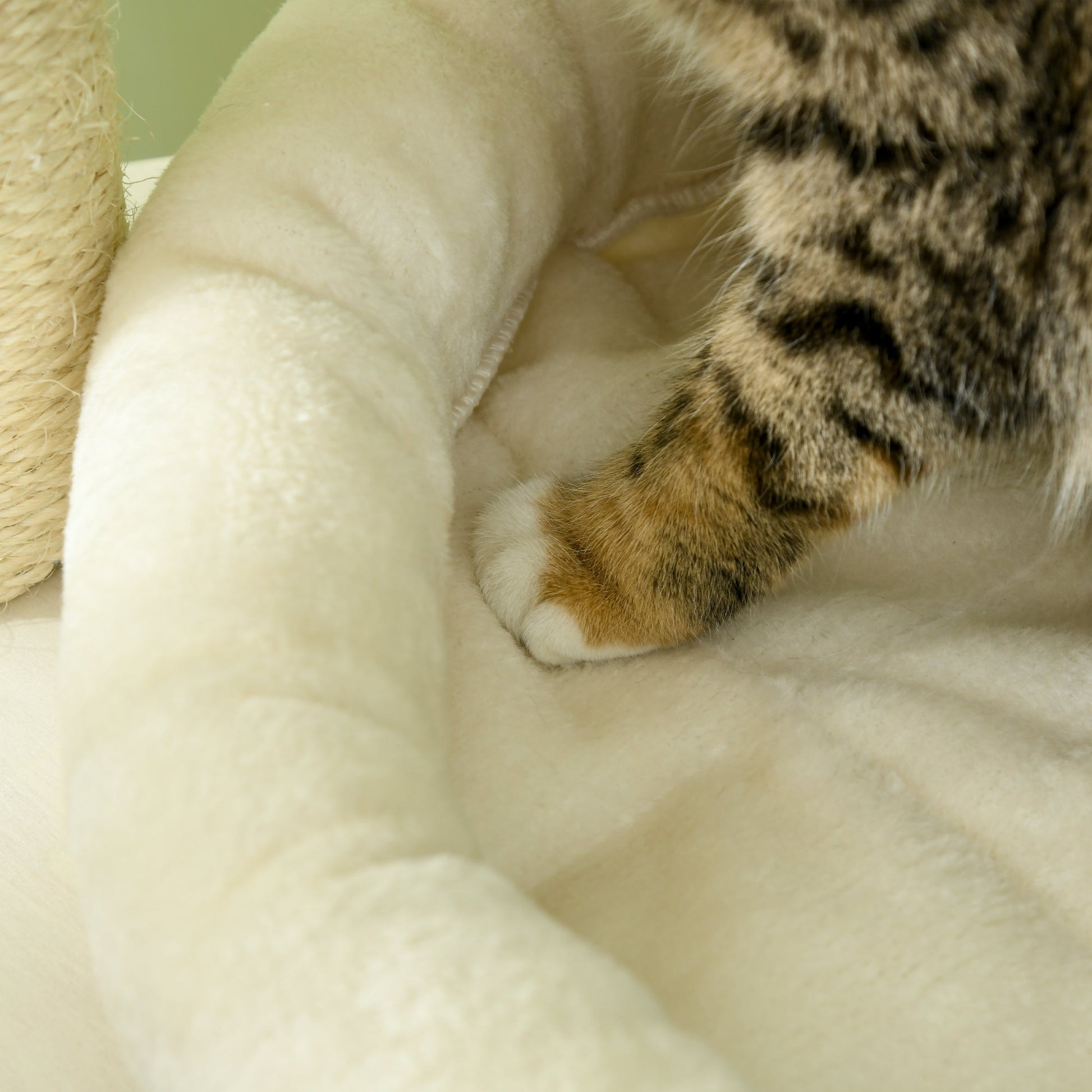KFX-0653885 3-Level Cat Tree Tower with Scratching Posts, Condo, Beds, and Badminton Toys for Kittens