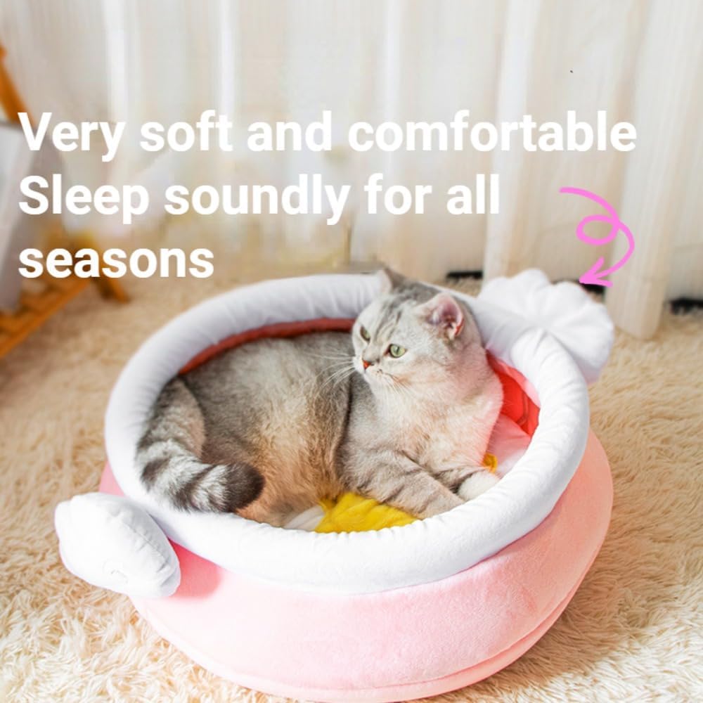KFX-0657853 Cozy Honey Pot Cat Sofa Bed - Soft Warm Nest for Small Cats and Dogs