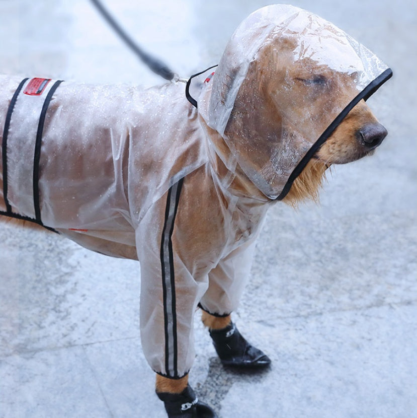 KFX-0657981 Waterproof Raincoat for Large Dogs made with Durable Raincoat Cloth and TPU Material