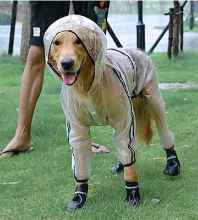 KFX-0657981 Waterproof Raincoat for Large Dogs made with Durable Raincoat Cloth and TPU Material