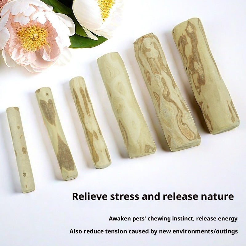 KFX-0659005 Natural Coffee Wood Dog Chew Stick in Various Sizes and Styles