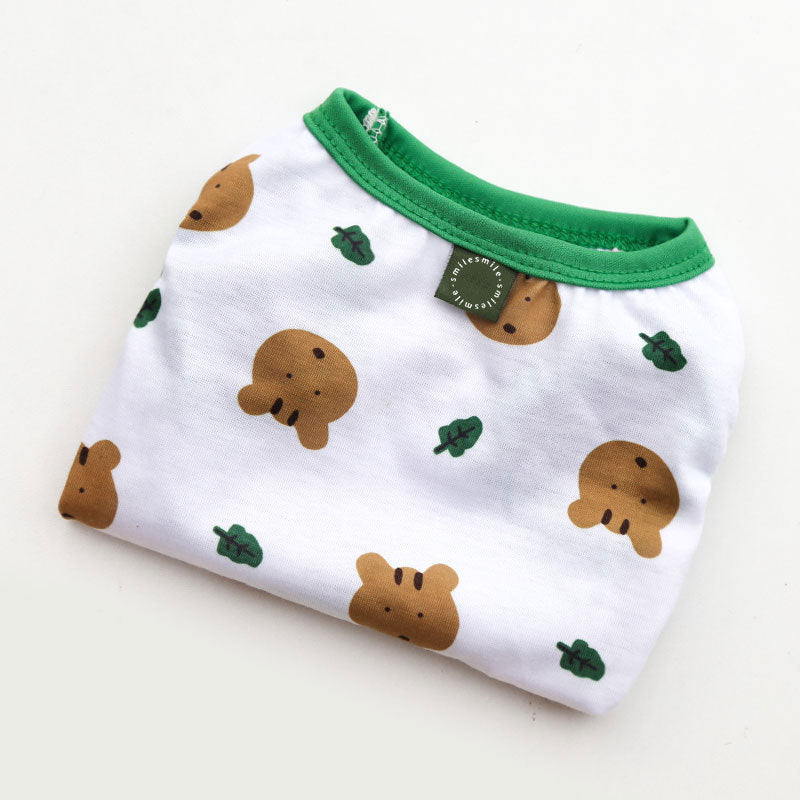 KFX-0666685 Lightweight Summer Vest for Small Dogs with Adorable Squirrel and Bear Designs