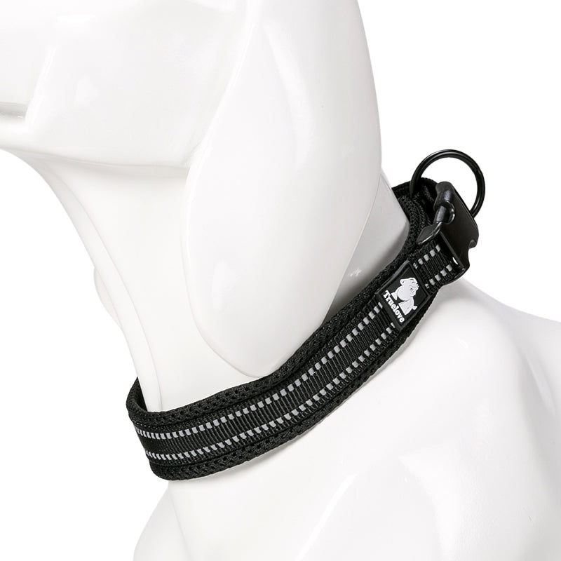 KFX-0668093 Adjustable Reflective Nylon Dog Collar for Outdoor and Indoor Use