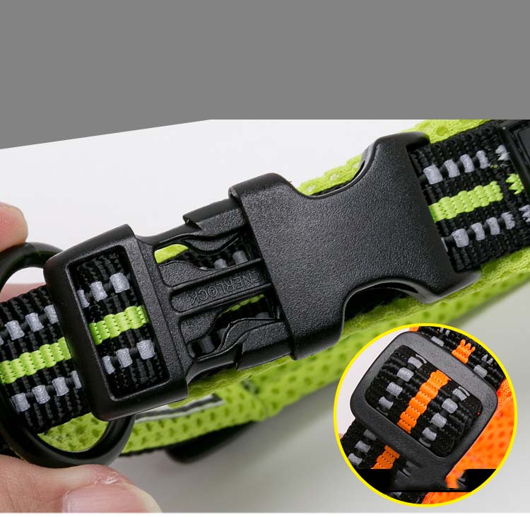 KFX-0668093 Adjustable Reflective Nylon Dog Collar for Outdoor and Indoor Use