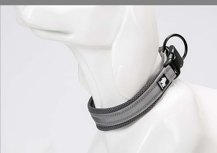 KFX-0668093 Adjustable Reflective Nylon Dog Collar for Outdoor and Indoor Use