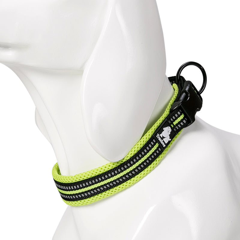 KFX-0668093 Adjustable Reflective Nylon Dog Collar for Outdoor and Indoor Use