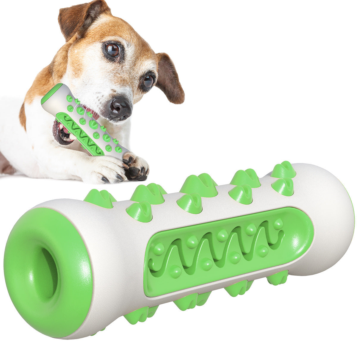 KFX-0669373 Natural Rubber Dog Toothbrush Chew Toy for Dental Cleaning and Teething Relief