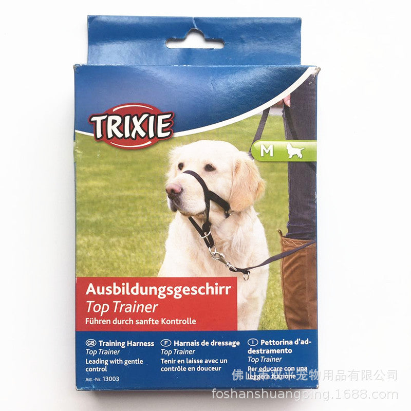 KFX-0671677 Adjustable Nylon Anti-Bite Dog Mouth Cover - Breathable Mask Available in Multiple Sizes