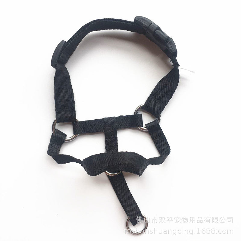 KFX-0671677 Adjustable Nylon Anti-Bite Dog Mouth Cover - Breathable Mask Available in Multiple Sizes