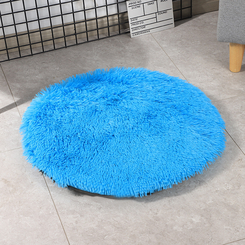 KFX-0671933 Medium Dog Winter Warm Pet Blanket - PV Velvet Round Dog Pad in Various Colors and Sizes