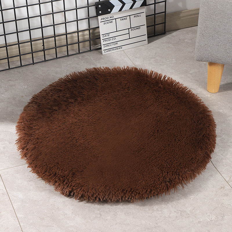 KFX-0671933 Medium Dog Winter Warm Pet Blanket - PV Velvet Round Dog Pad in Various Colors and Sizes