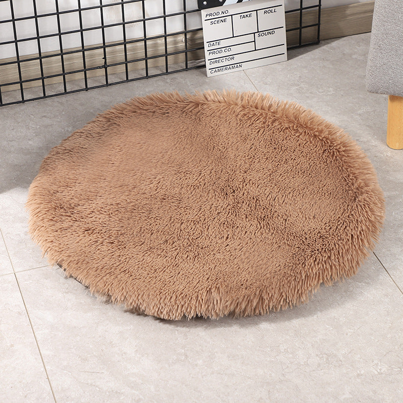 KFX-0671933 Medium Dog Winter Warm Pet Blanket - PV Velvet Round Dog Pad in Various Colors and Sizes