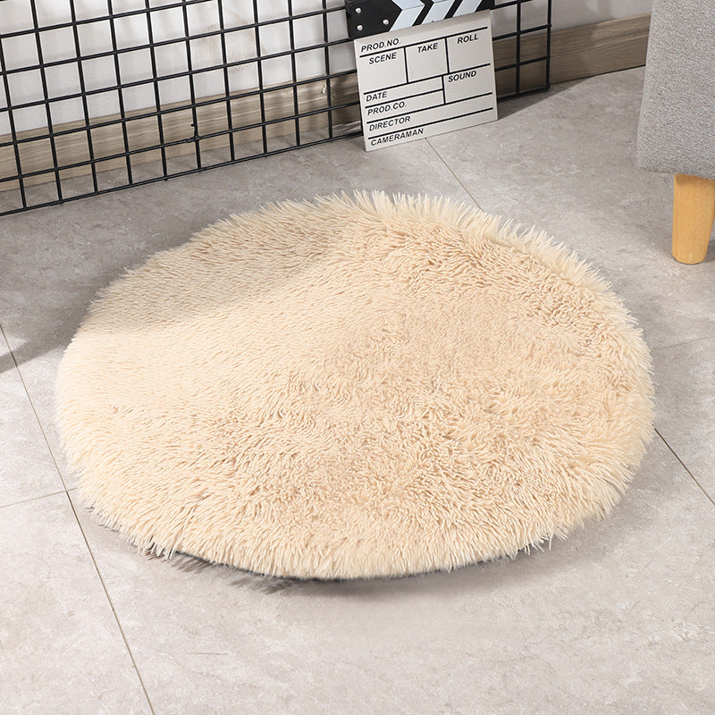KFX-0671933 Medium Dog Winter Warm Pet Blanket - PV Velvet Round Dog Pad in Various Colors and Sizes