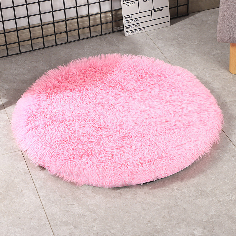 KFX-0671933 Medium Dog Winter Warm Pet Blanket - PV Velvet Round Dog Pad in Various Colors and Sizes