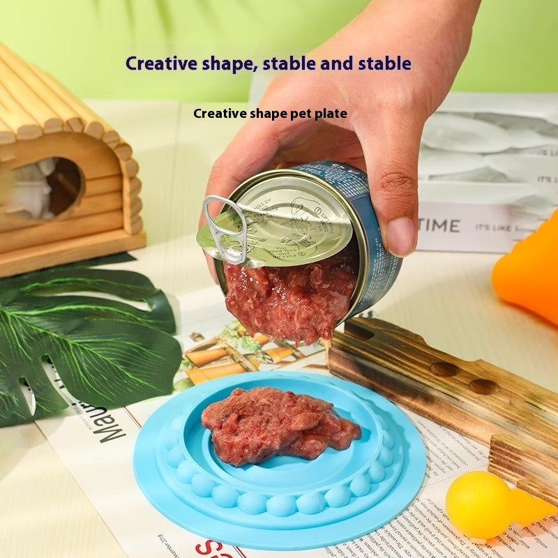 KFX-0672061 Multifunctional Pet Cake Shaped Feeding Bowl – Available in Multiple Colors for Cats and Dogs