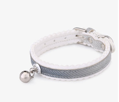 KFX-0673853 Gradient Color Cat Collar with Bell - Adjustable PU Material, Suitable for All Seasons