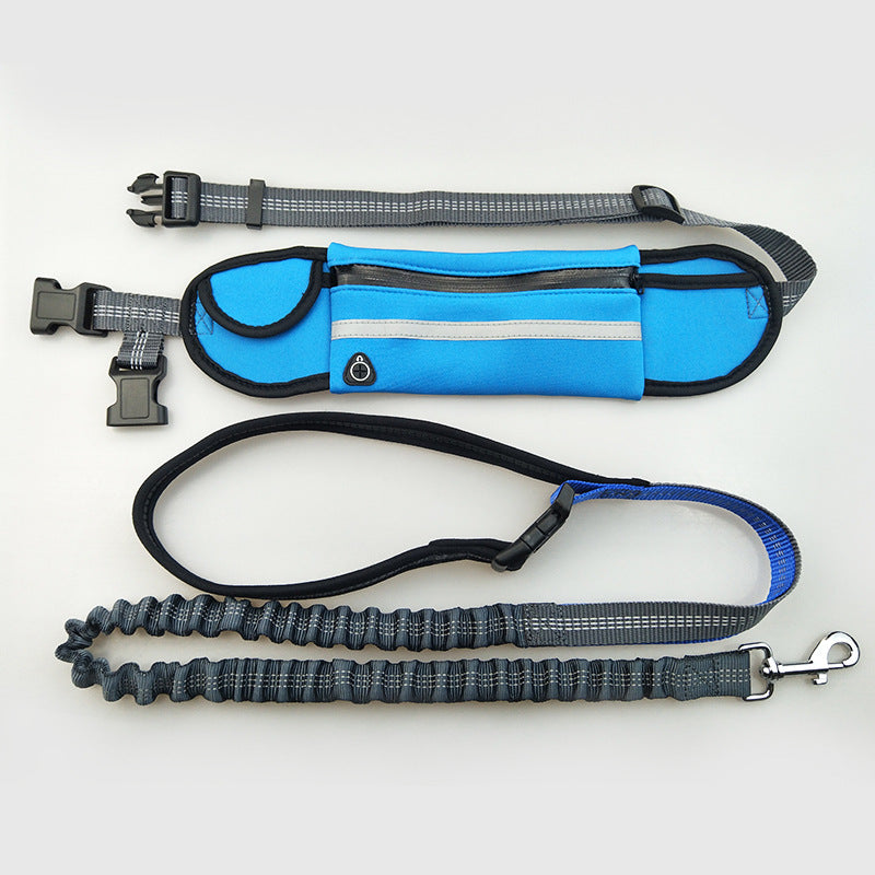 KFX-0677437 Waterproof Sports Running Waist Bag with Leash - Durable Polyester, Multiple Color Options