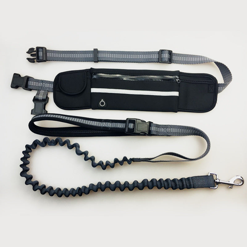 KFX-0677437 Waterproof Sports Running Waist Bag with Leash - Durable Polyester, Multiple Color Options